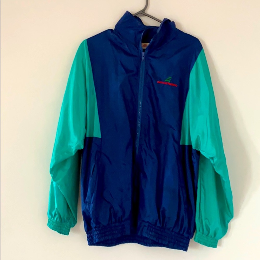Vintage Cathay pacific wind jacket airline pilot